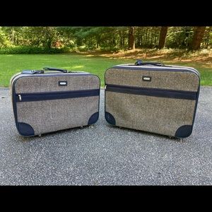 Vintage Tweed Suitcases